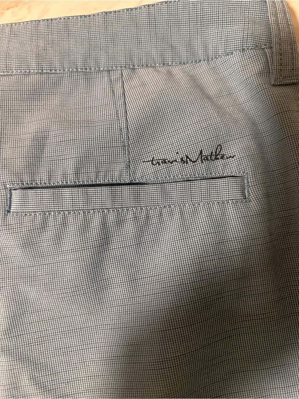 TravisMathew blue golf shorts size 38